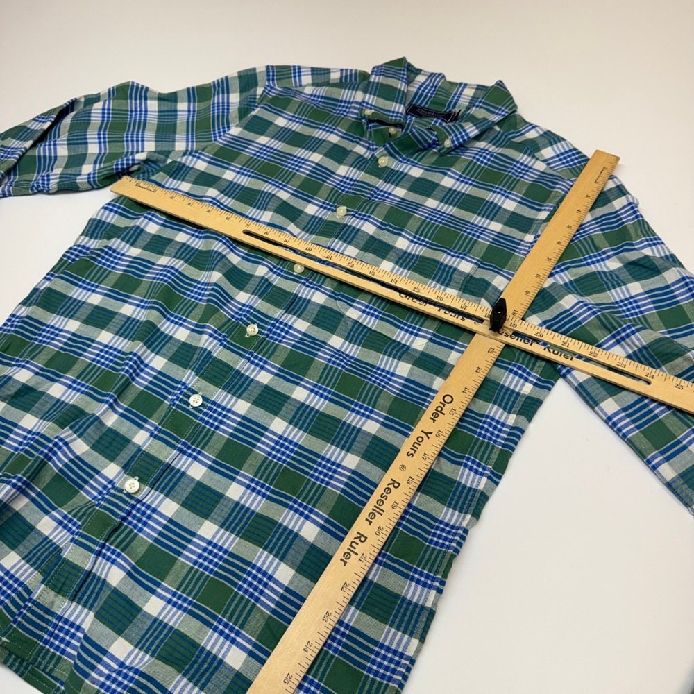 Vineyard Vines Shirt Mens Medium Green Plaid Button Up Preppy Coastal - Picture 9 of 10